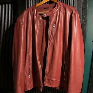 Men’s guess leather jacket (no zipper)